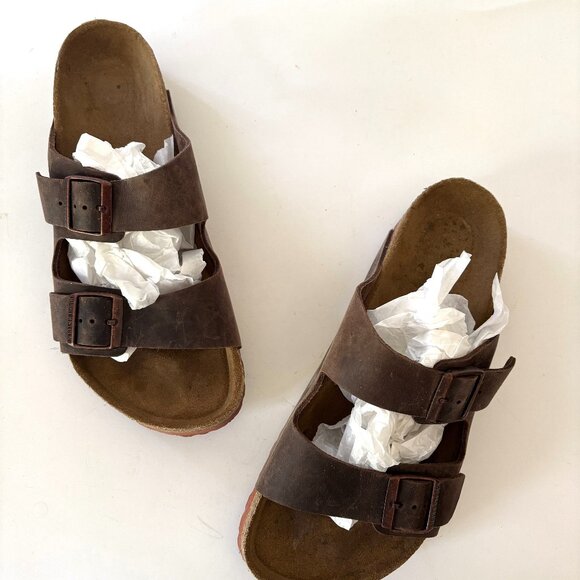 Birkenstock Arizona Desert Buck Slide Sandal - Men\'s_43 main image 9